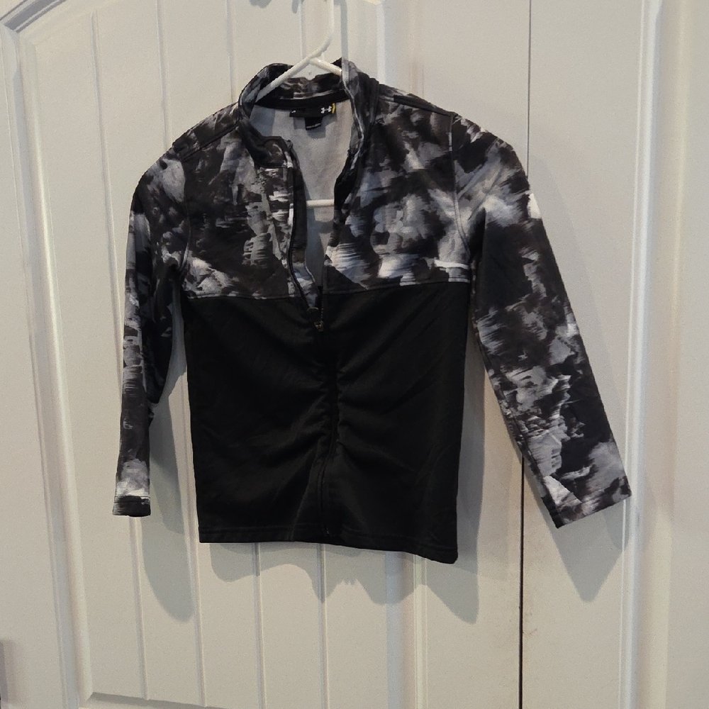 Under Armour Black and Gray Kids Jacket